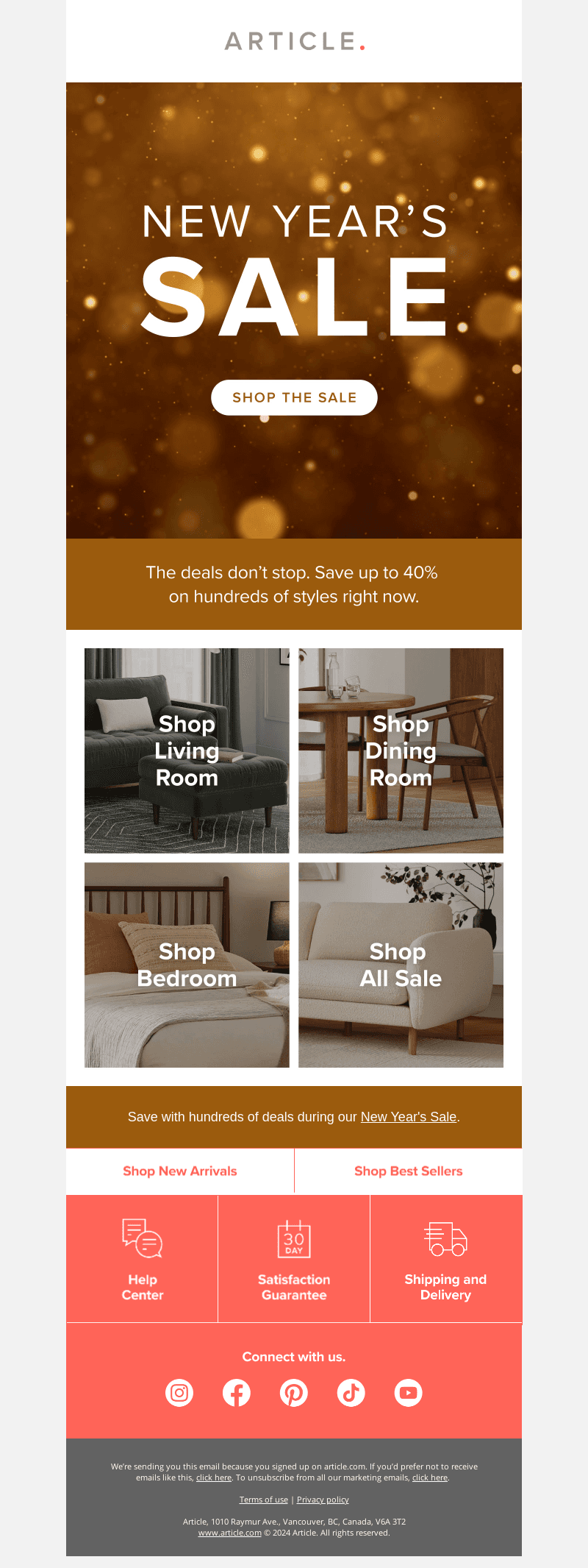 New Year’s Sale on now