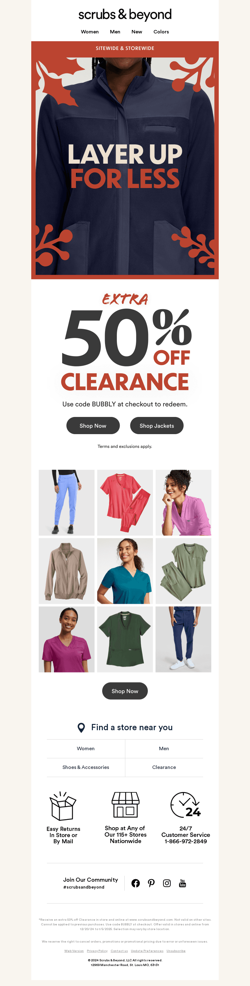 EXTRA 50% OFF: Clearance Jackets