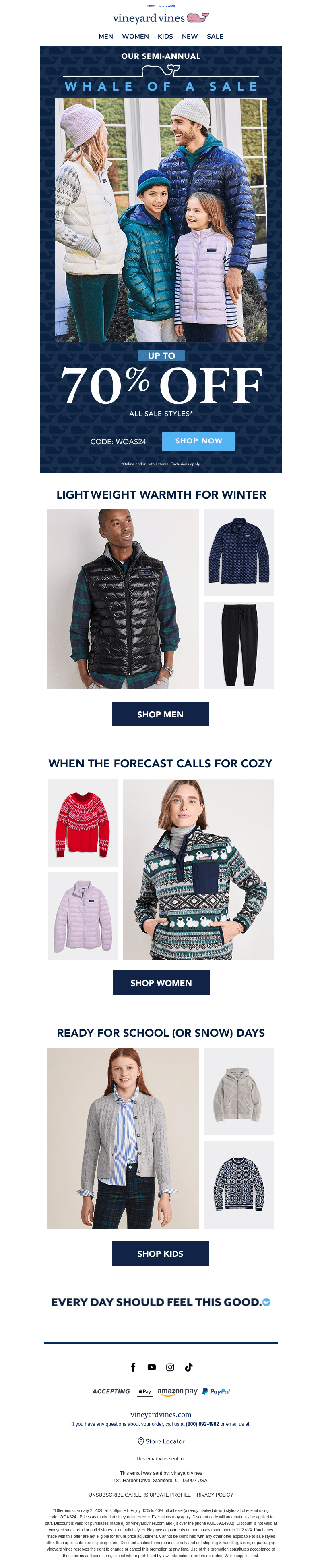Up To 70% Off Cold Weather Classics