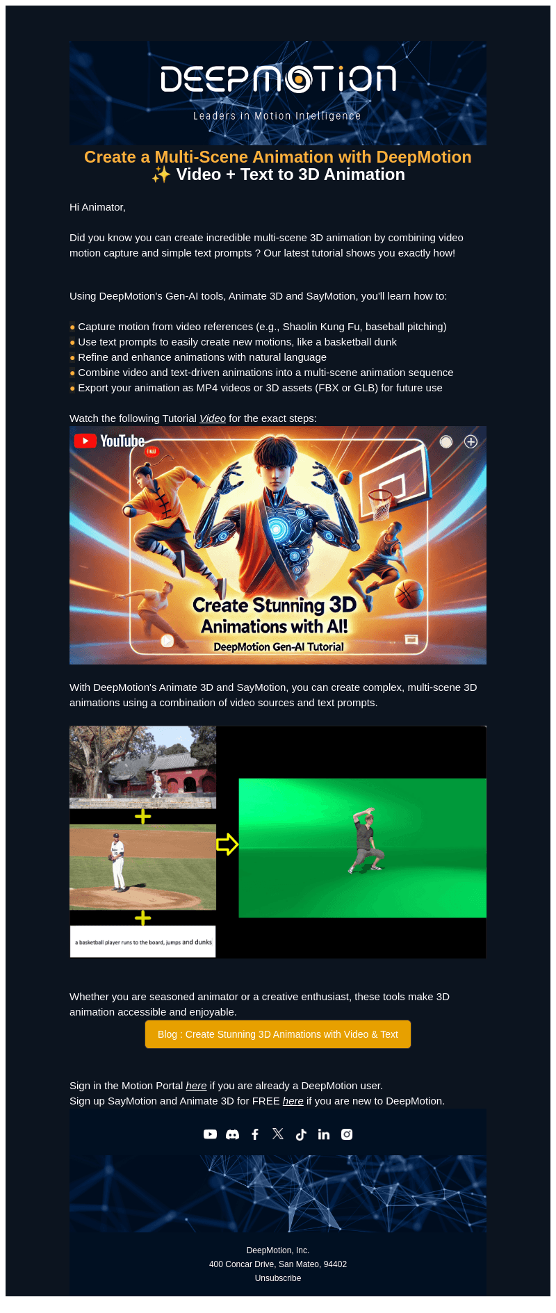 DeepMotion email from Mon, Dec 30, 2024