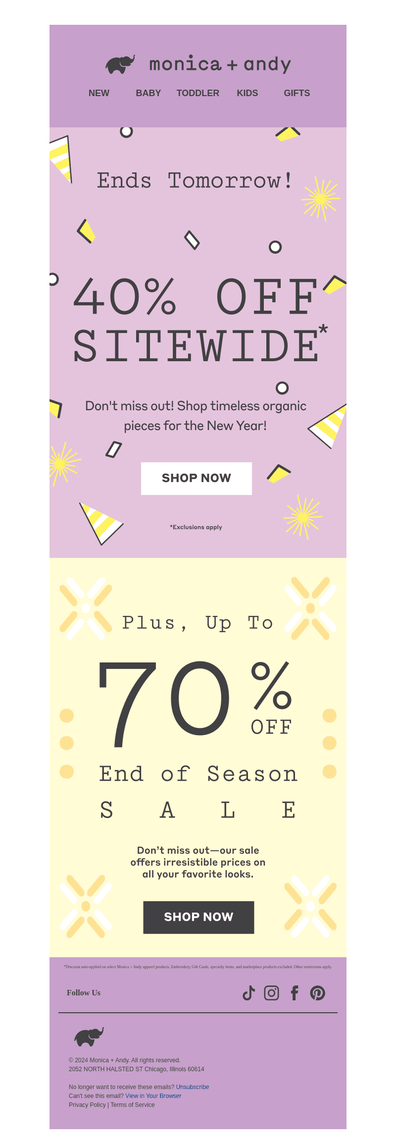 3... 2... 1... 40% Off Sitewide!