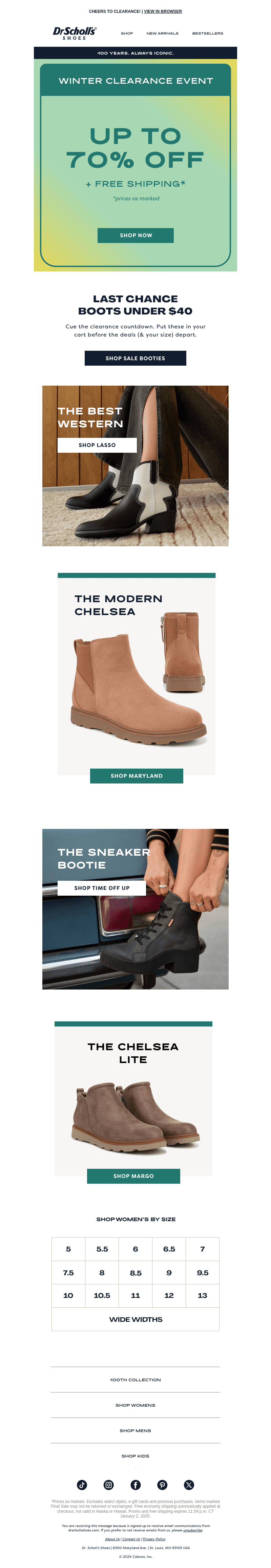 Give 2024 the boot. For under $40. 👢 🥳