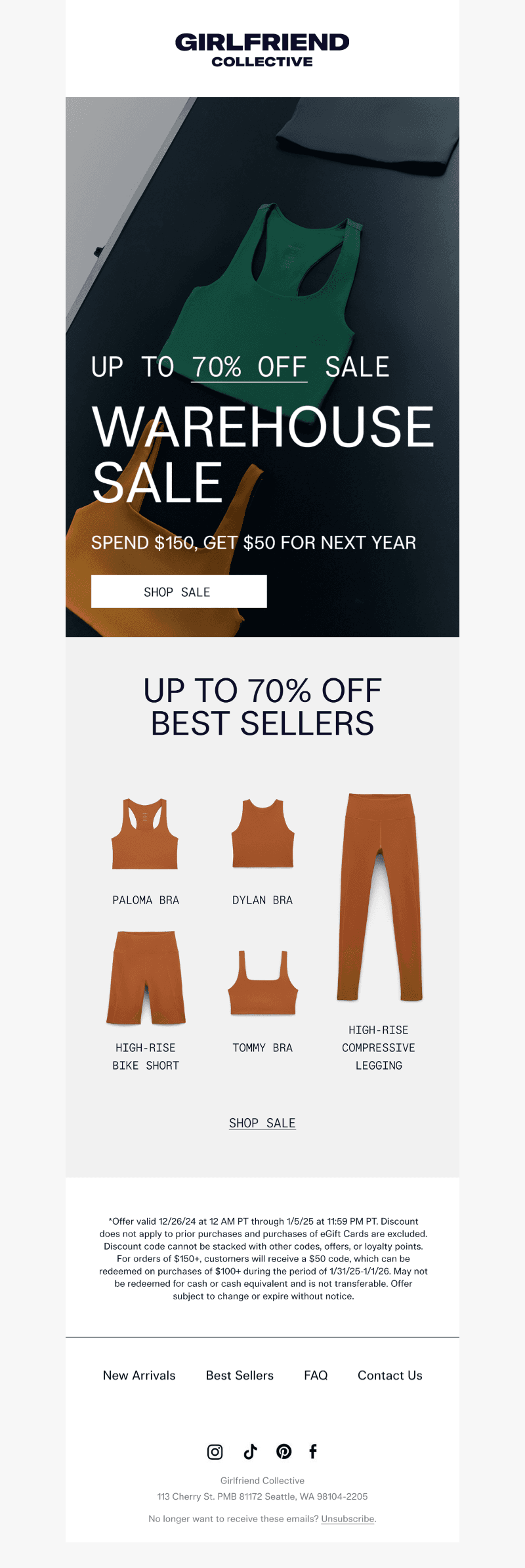 70% OFF +  GET $50 WHEN YOU SPEND $150