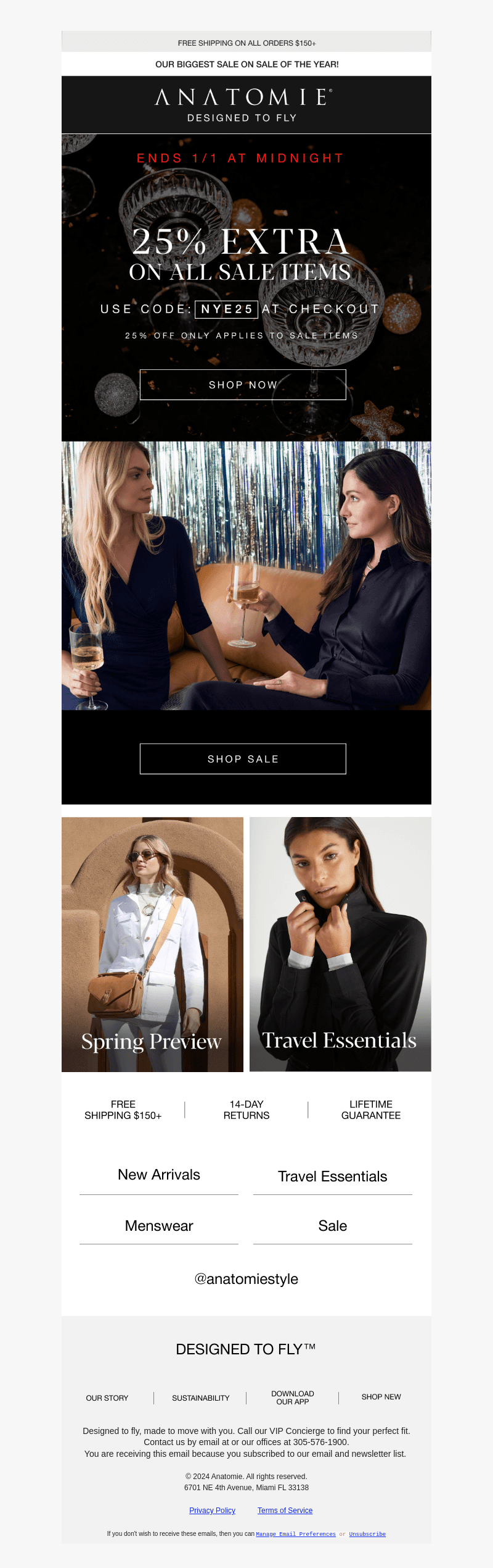 Extra 25% Off On Sale Styles! 🥂