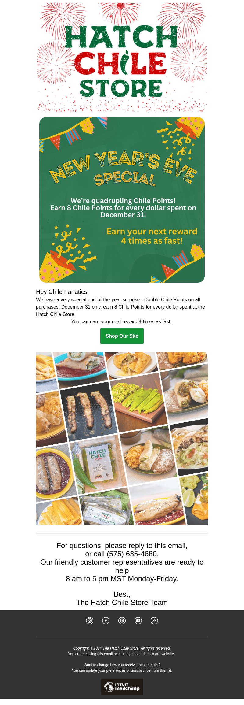 Quadruple Chile Points Today Only!