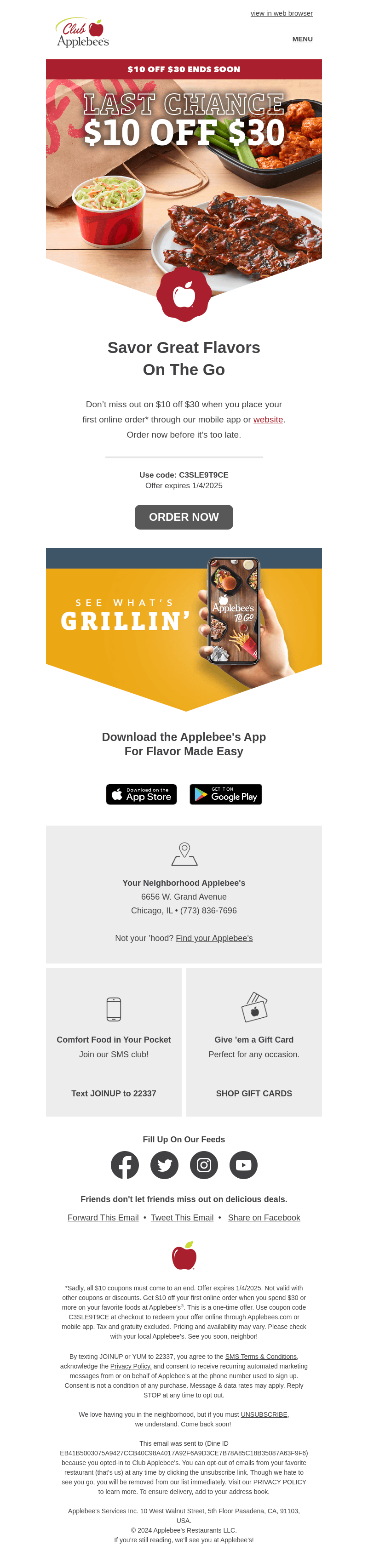 Only 4 DAYS LEFT to use your $10 coupon
