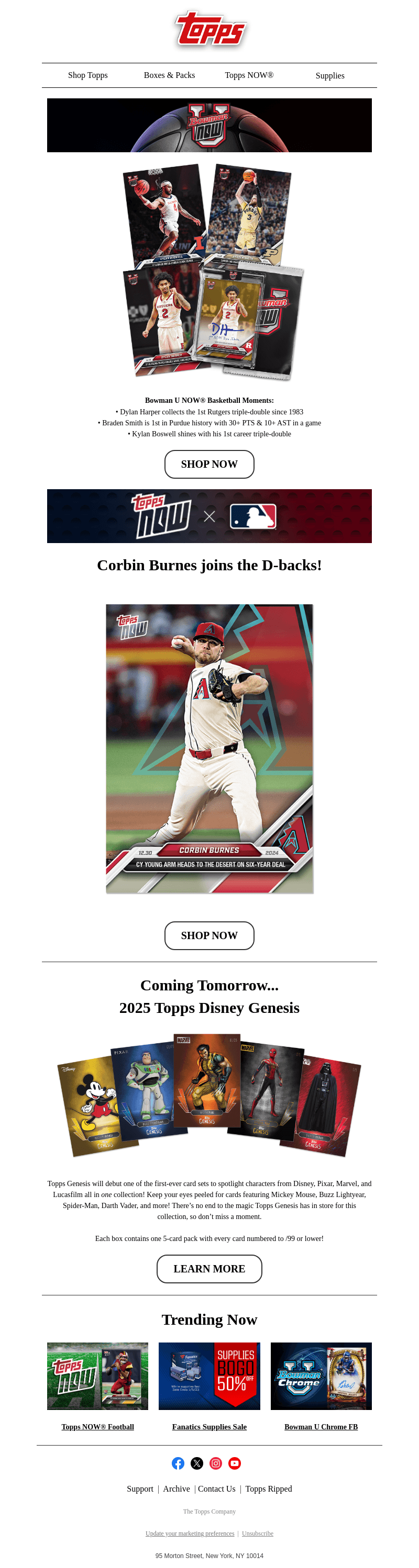 New Bowman U NOW® & MLB Topps NOW®!