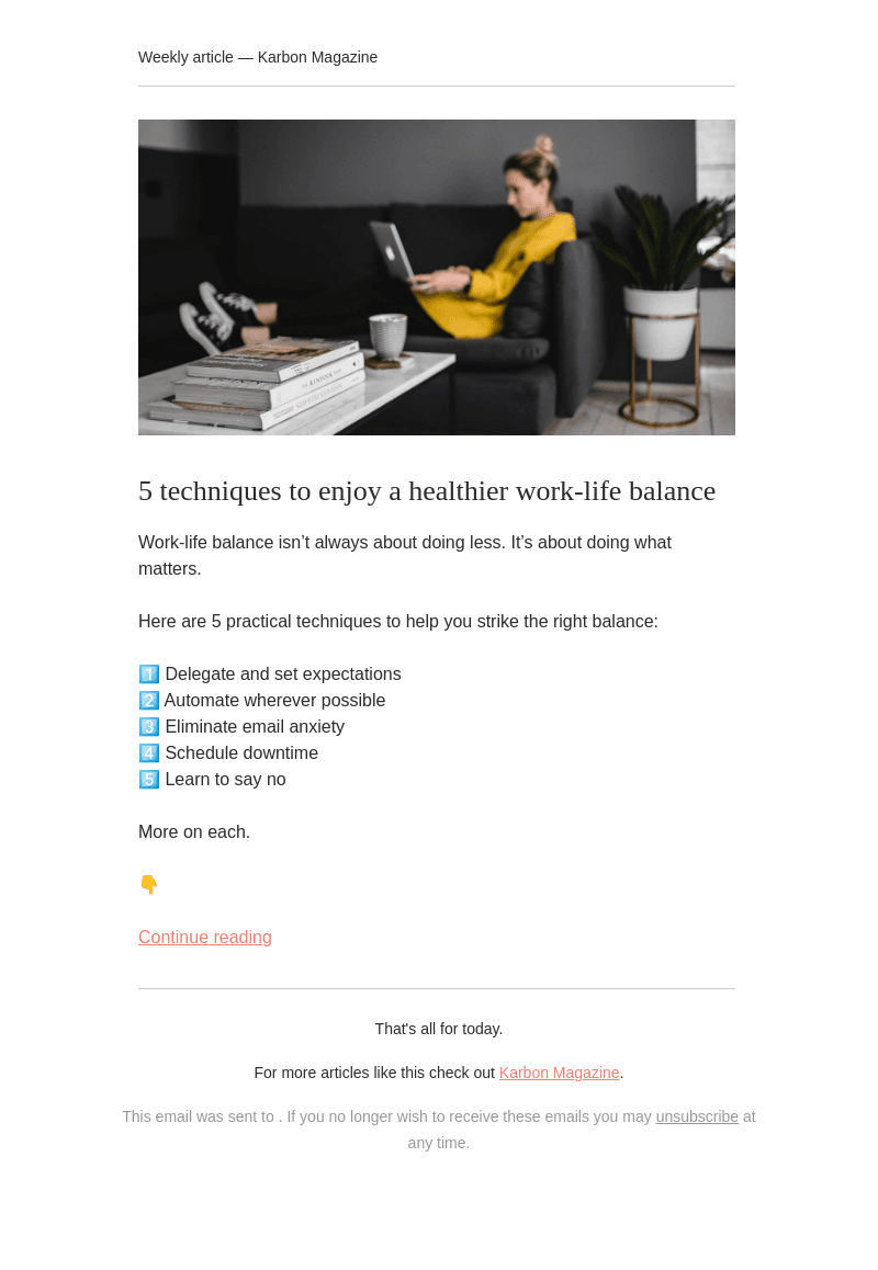 5 work-life balance tips