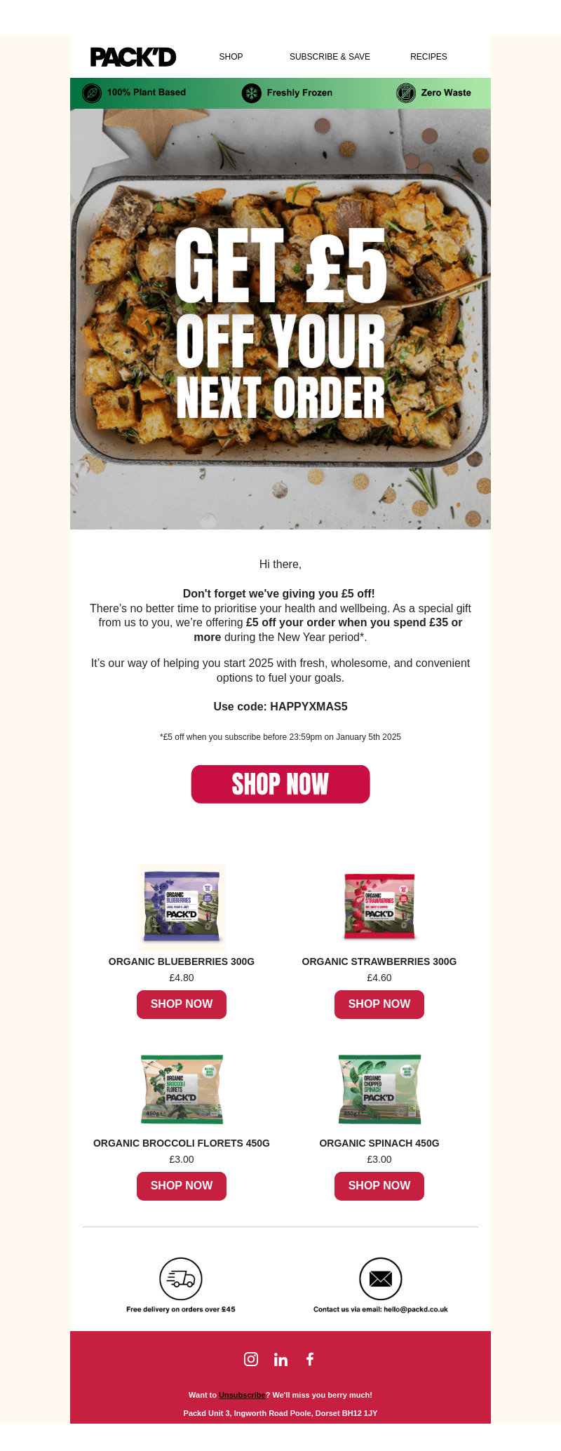 Don't forget you can get £5 off