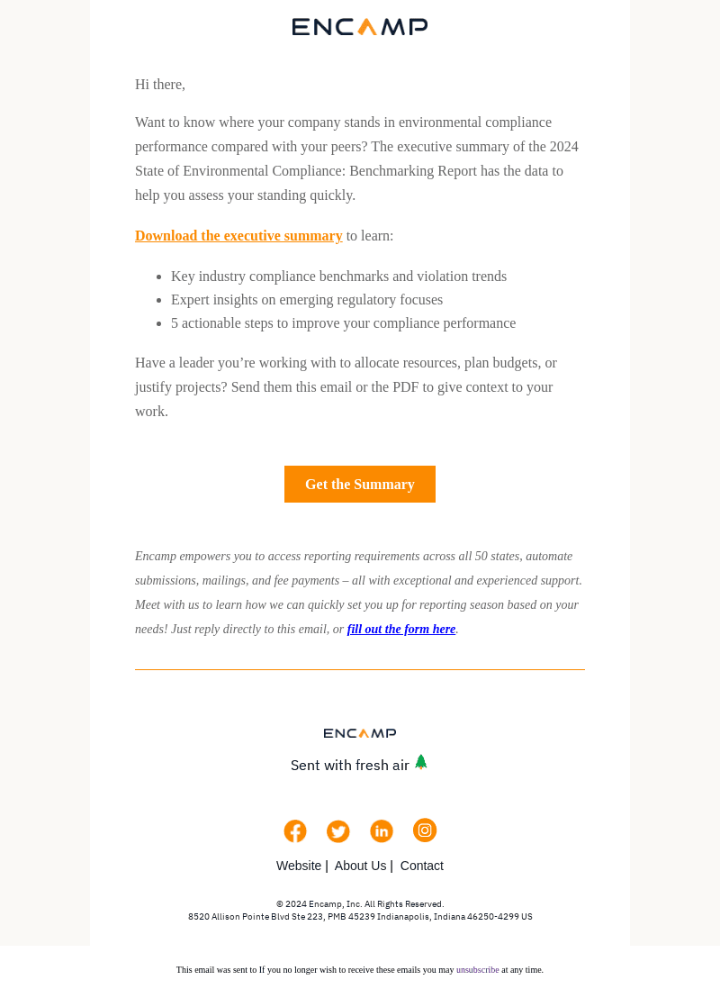Encamp email from Thu, Jan 2, 2025