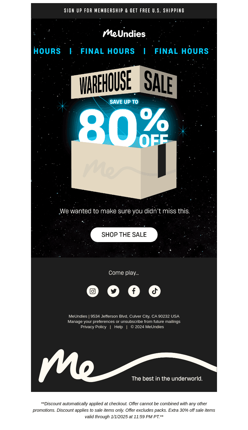Up to 80% Off | Final Hours