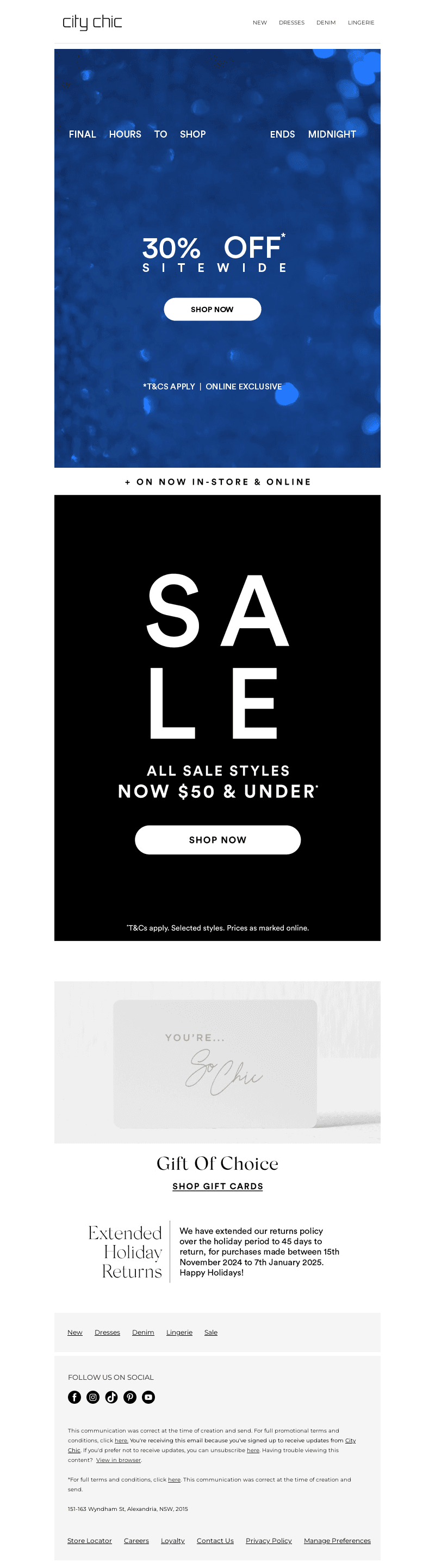 Final Hours | 30% Off* Sitewide Ends Midnight