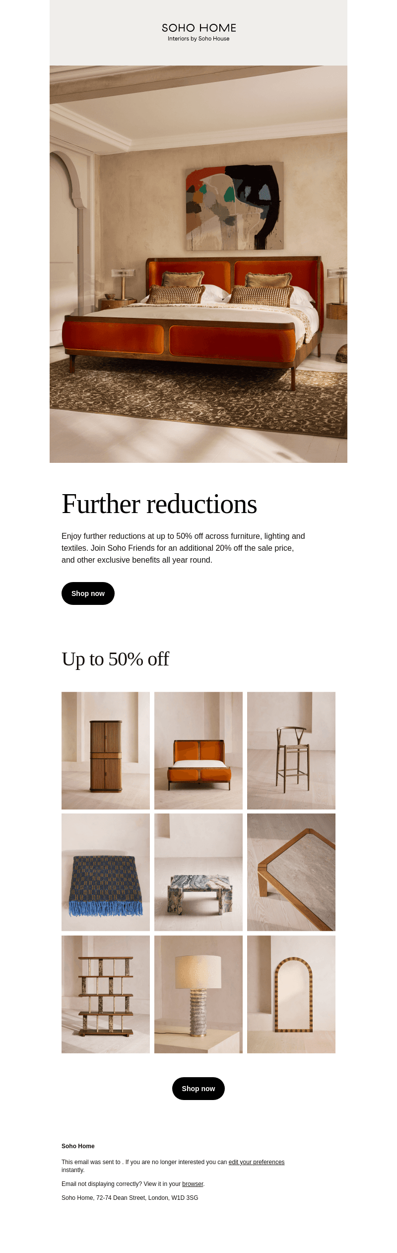 Further reductions: up to 50% off