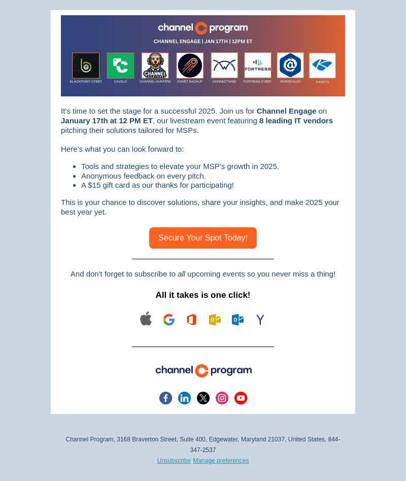 Start 2025 Strong with Channel Engage