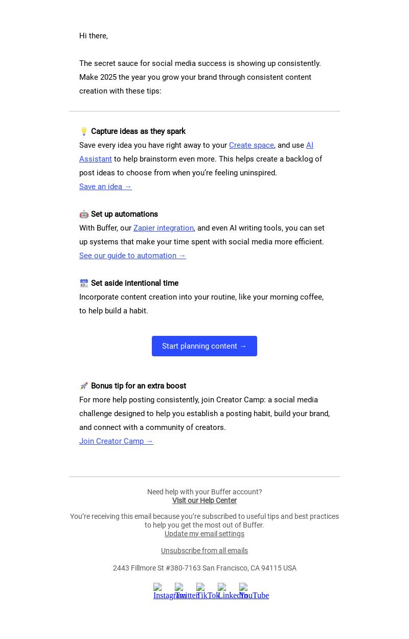 🚀 3 tips for social media success in 2025