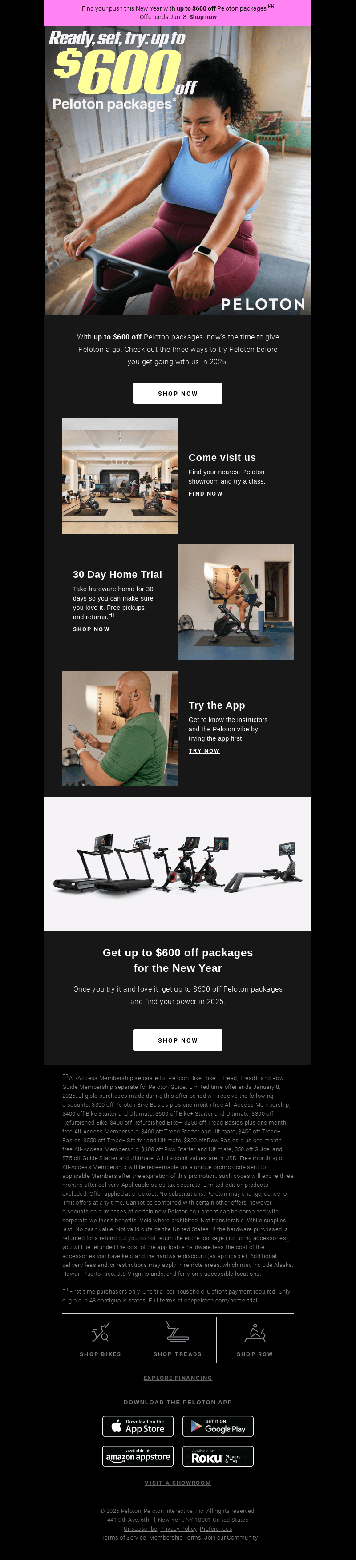 Try Peloton before you buy