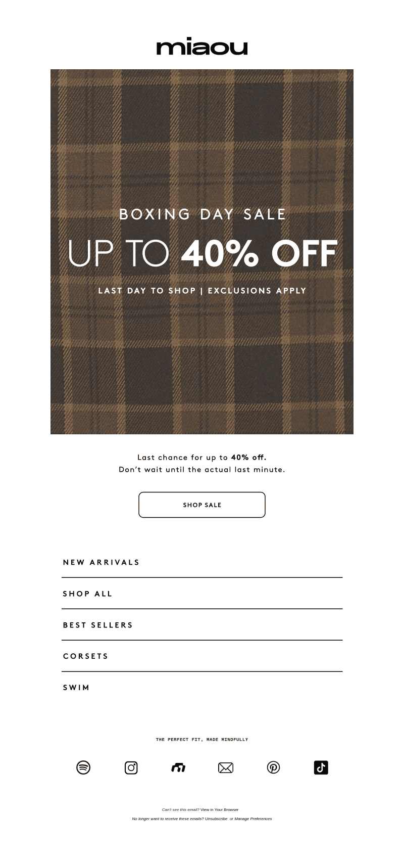 SALE ENDS TONIGHT