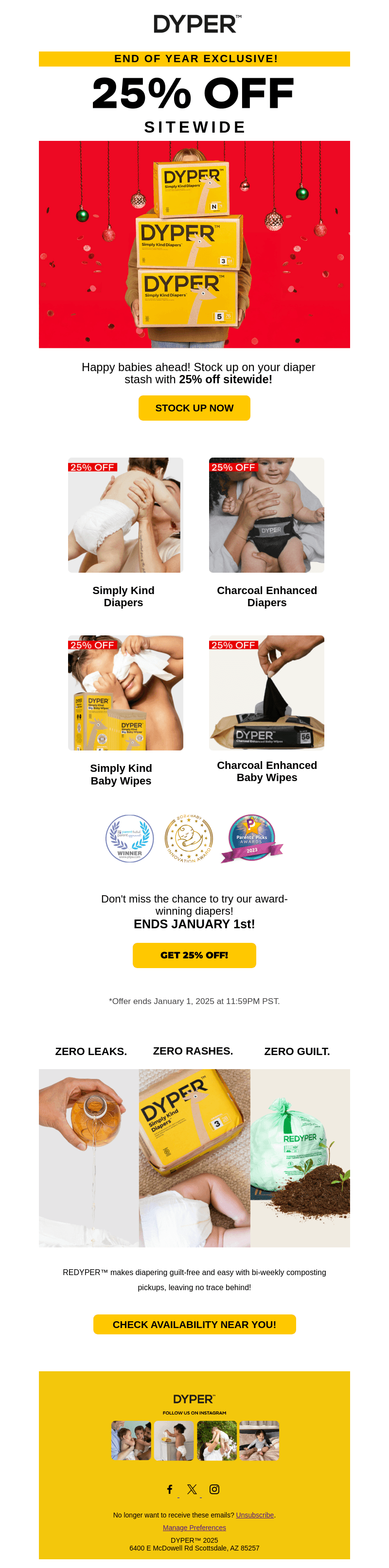 Start The Year With The Best Diapers!