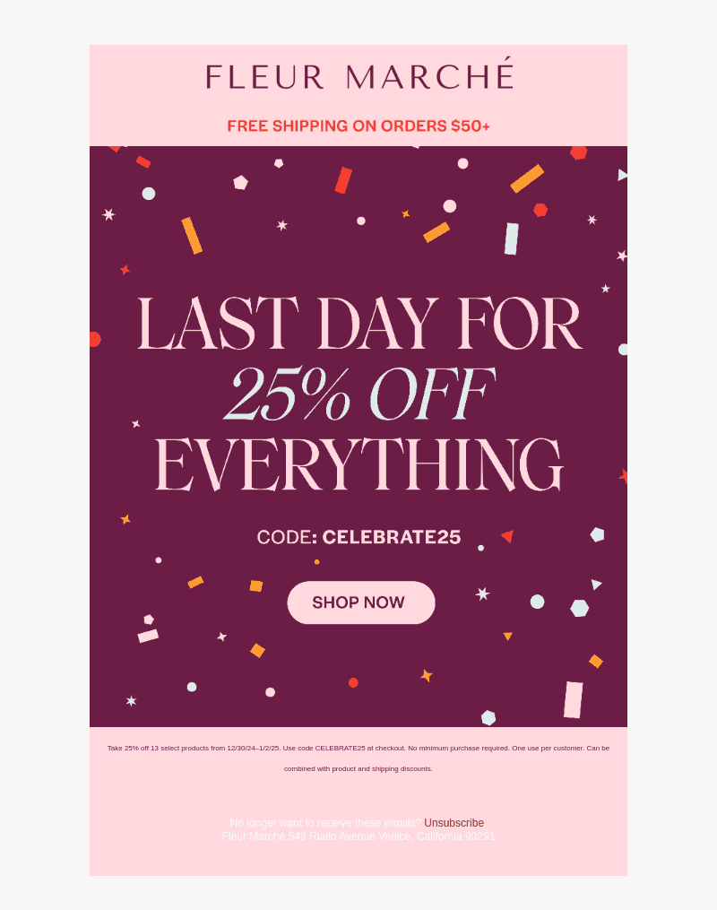 🚨 LAST CHANCE FOR 25% OFF EVERYTHING 🚨