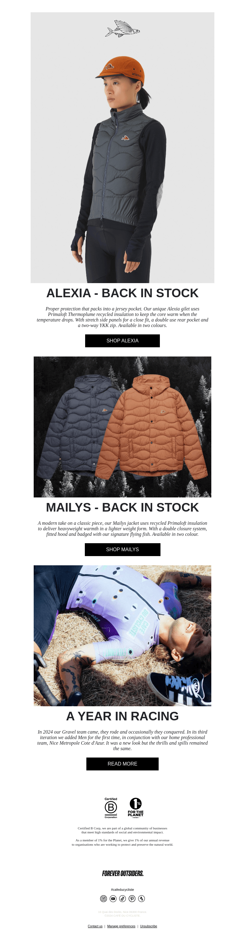 Back in stock for winter