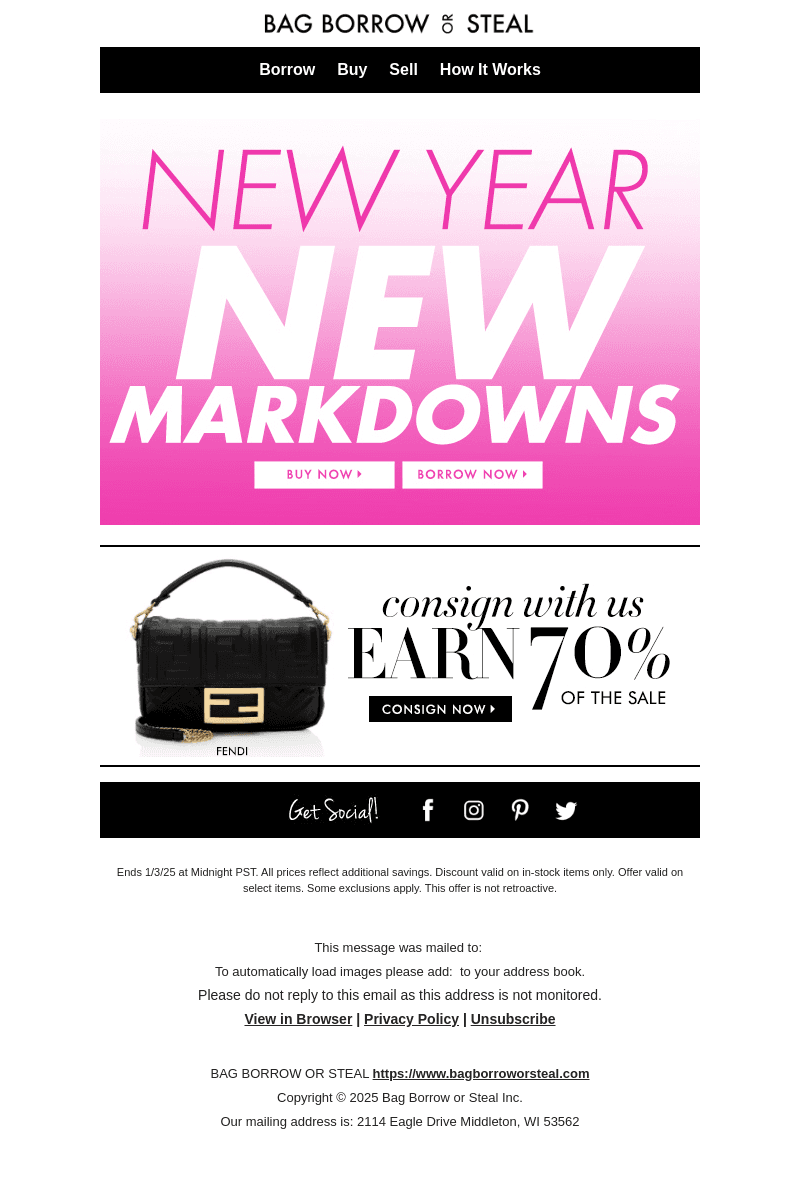 New Year…New Markdowns + Free Shipping