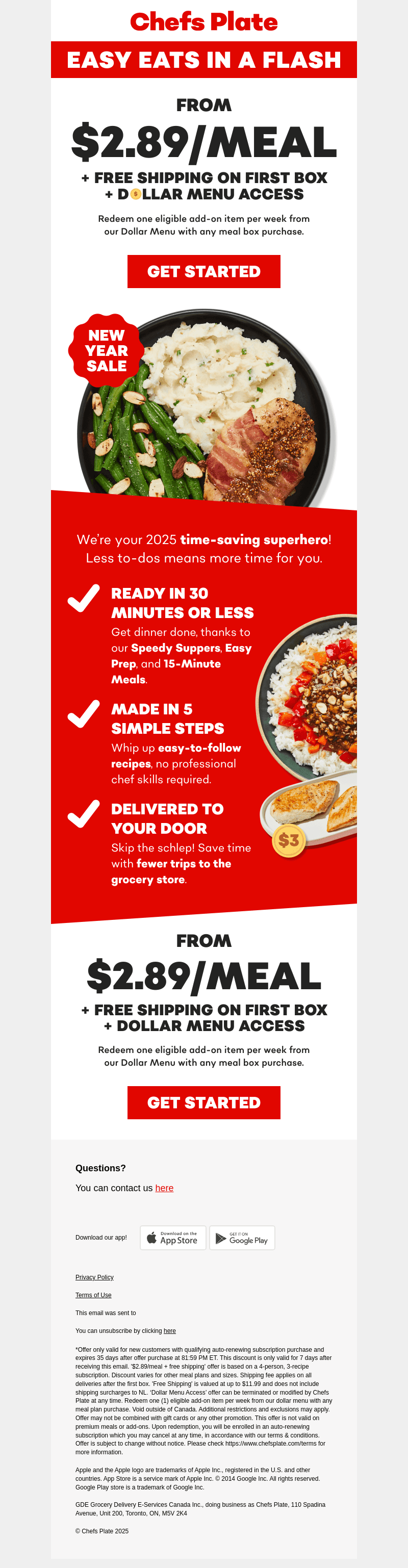 Dinner’s done in 30 or less ⏲️