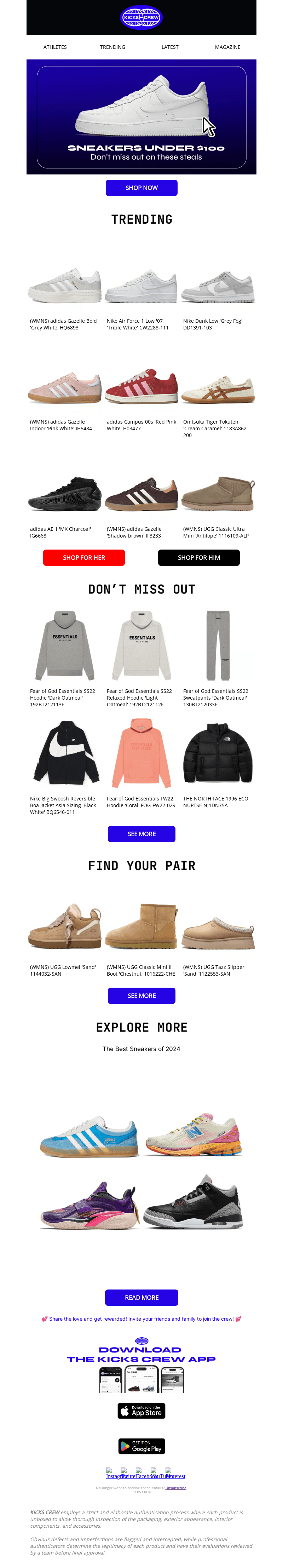 NEW YEAR STEALS: Sneakers under $100