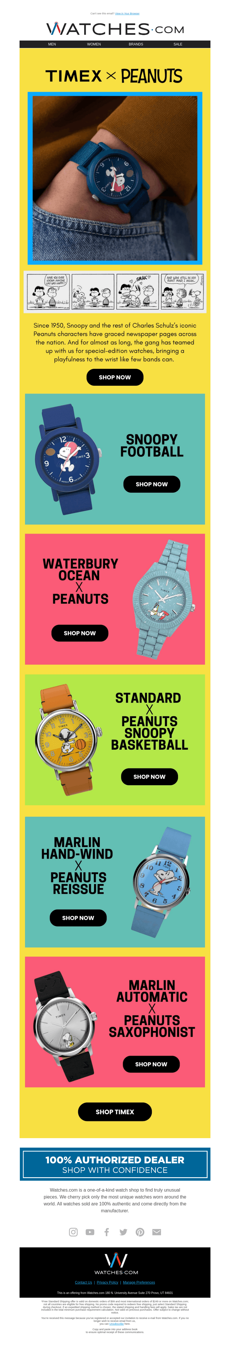The gang’s all here | Peanuts x Timex
