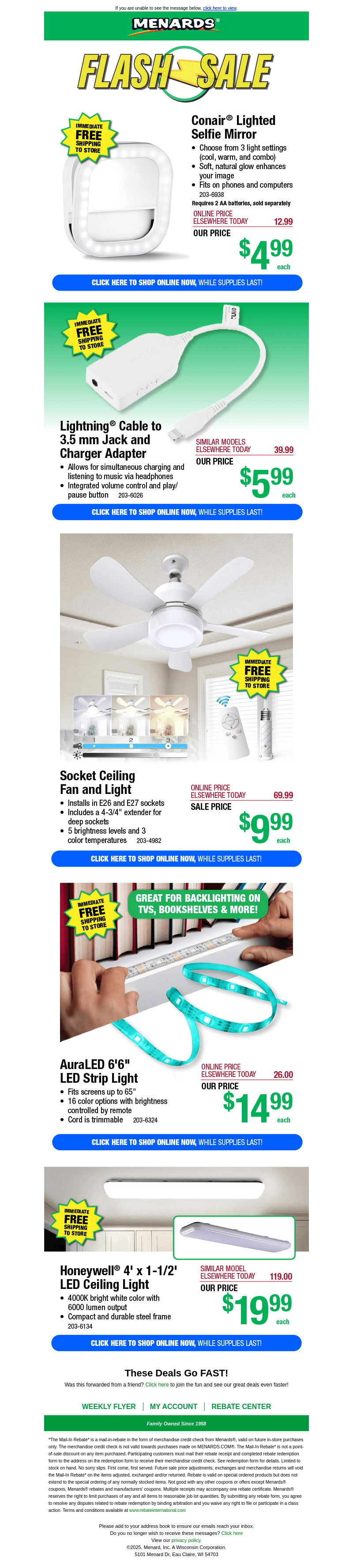 Conair® Lighted Selfie Mirror ONLY $4.99!