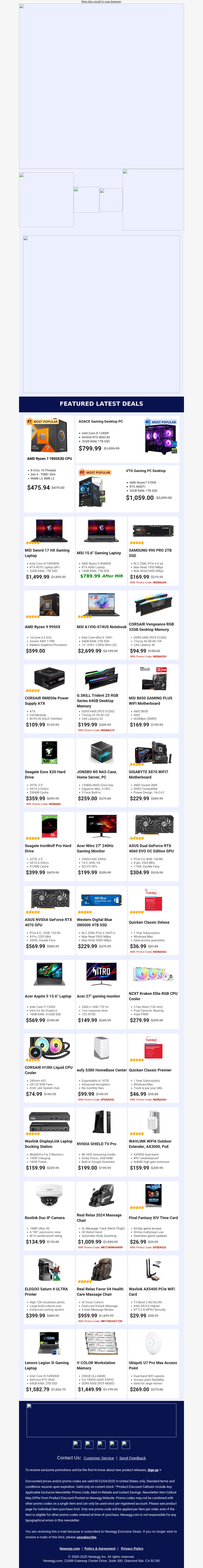 $475.94 AMD Ryzen 7 Processor! $799.99 AOACE Intel i5 Gaming PC!