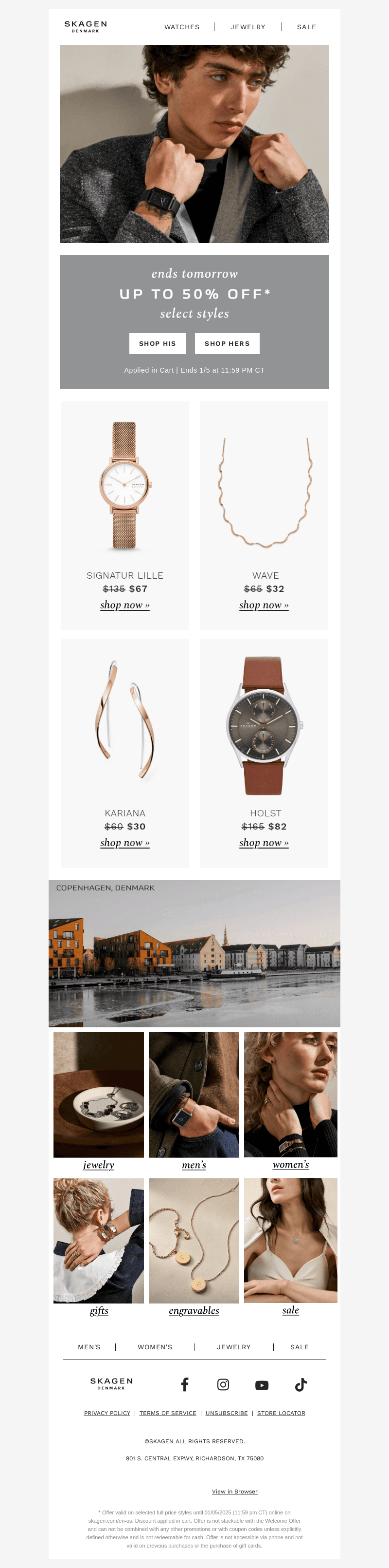 the final countdown for up to 50% off