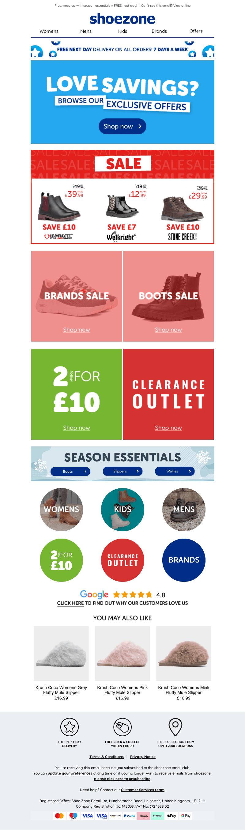 SALE, 2 pairs for £10 + clearance inside…