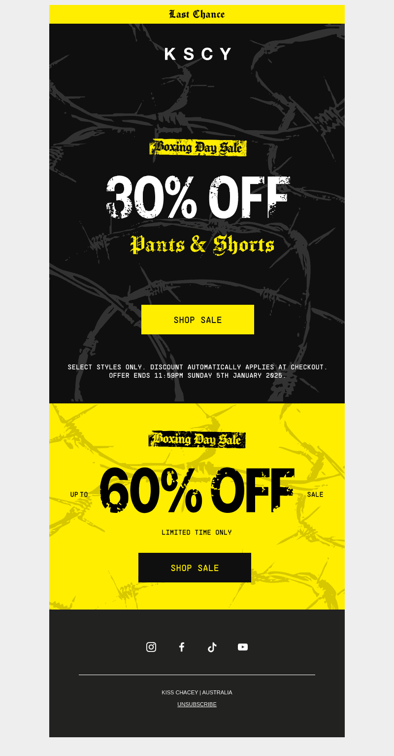 SALE ENDS TONIGHT!