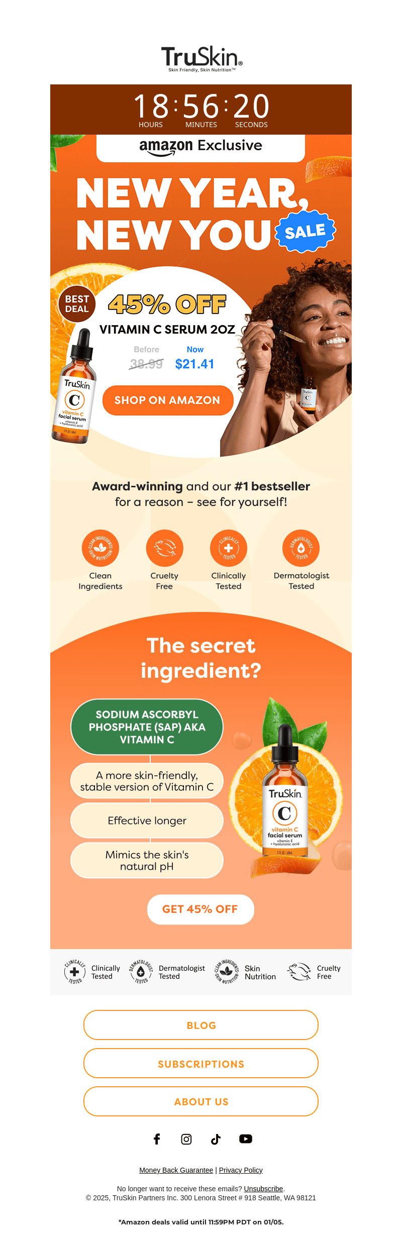 ENDS MIDNIGHT 🍊 45% off Vitamin C Serum
