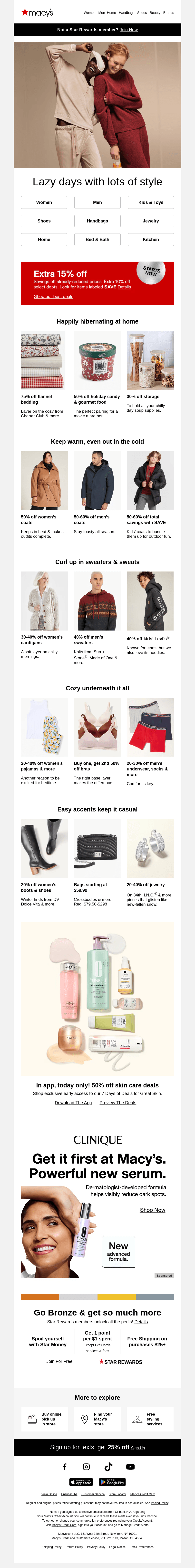 Ends tonight! 75% off flannel bedding & more cozy finds
