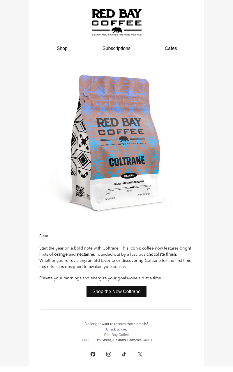 New Year, New Flavor Notes: Coltrane Gets a Refresh!