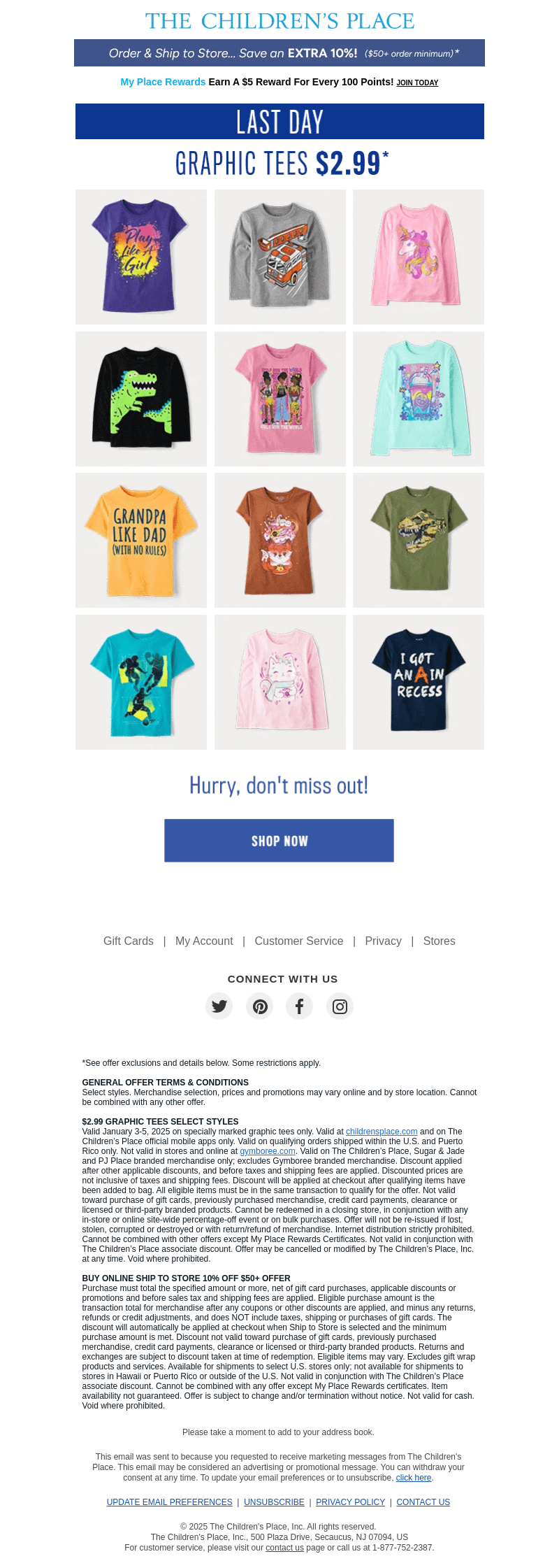 Expires Tonight! $2.99 Graphic Tees 👏