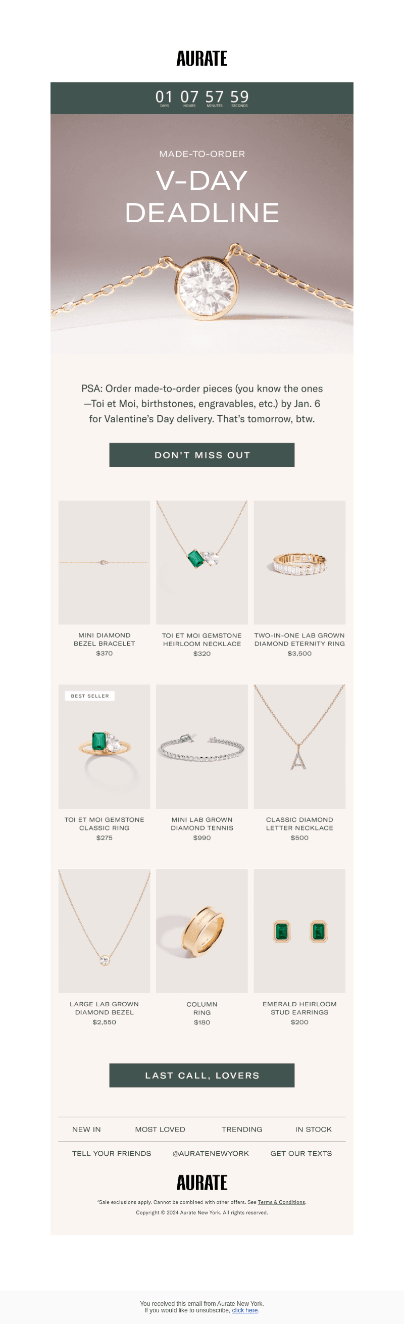 V-DAY DEADLINE (!)