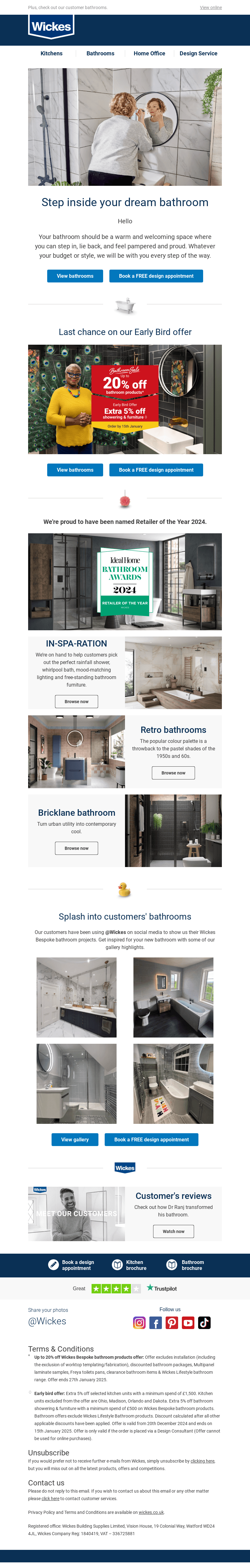 Your bathroom, our offers 🦚