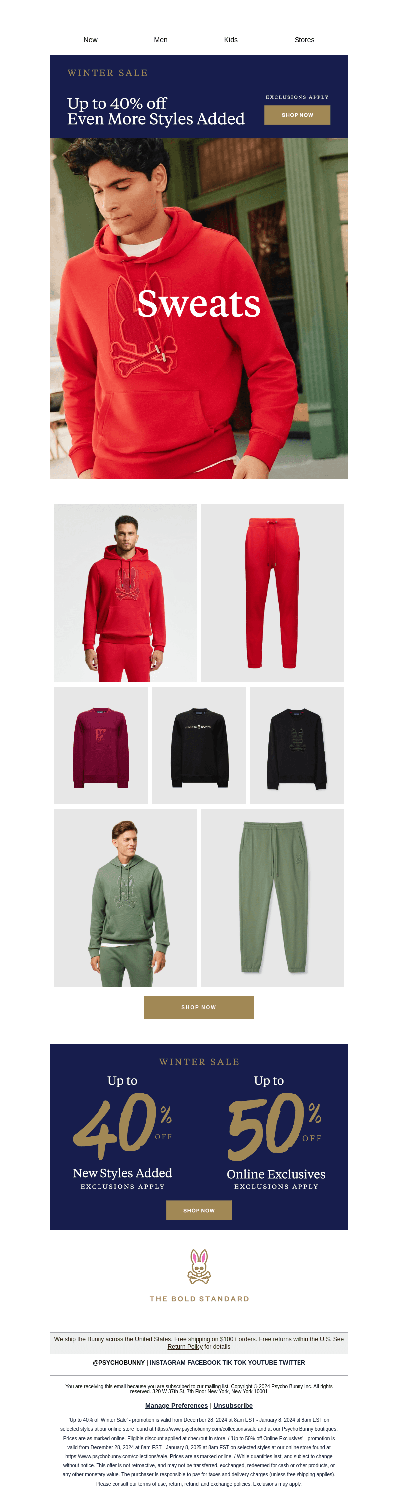Up to 40% off the Comfiest Sweats