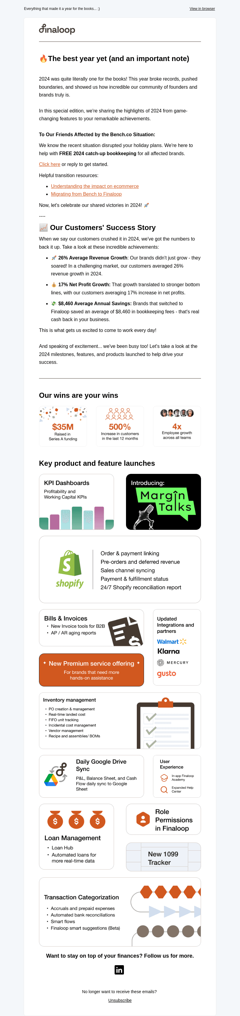 📆 Your 2024 Ecommerce Accounting Year in review 🥂