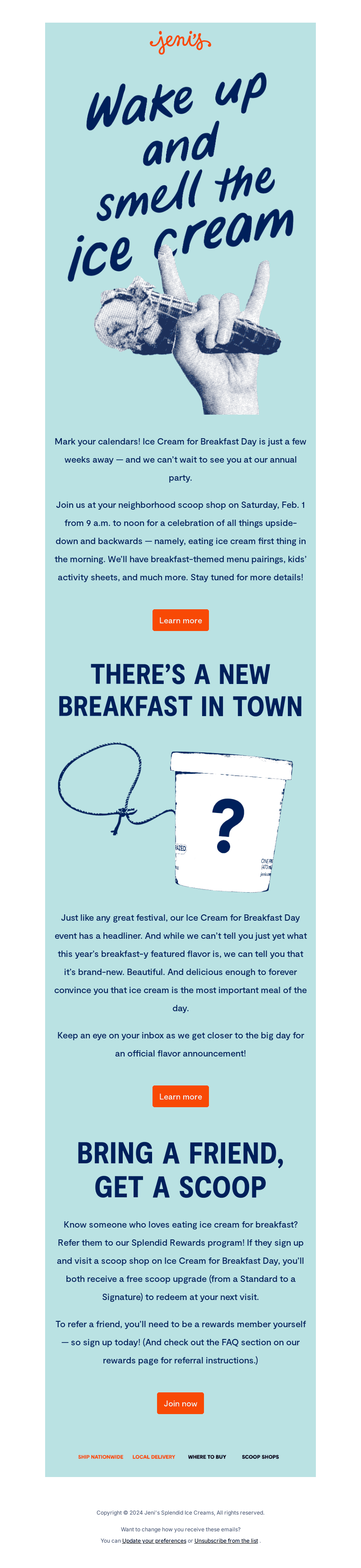 SAVE THE DATE: Ice Cream for Breakfast Day!