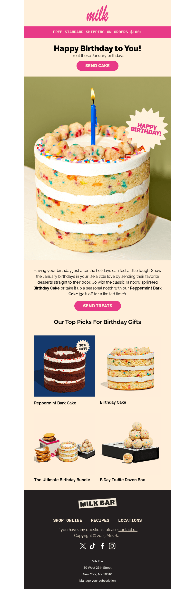 Celebrate January Birthdays