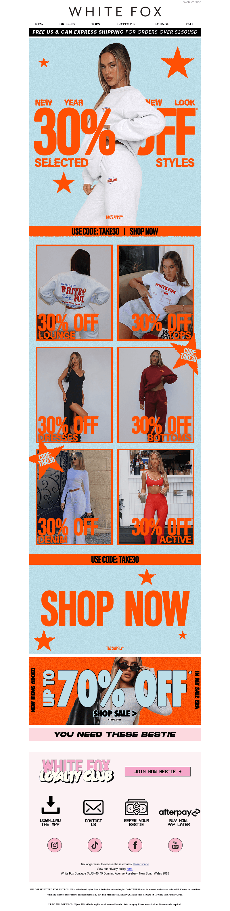 30% OFF SELECTED STYLES STARTS NOW 🚨