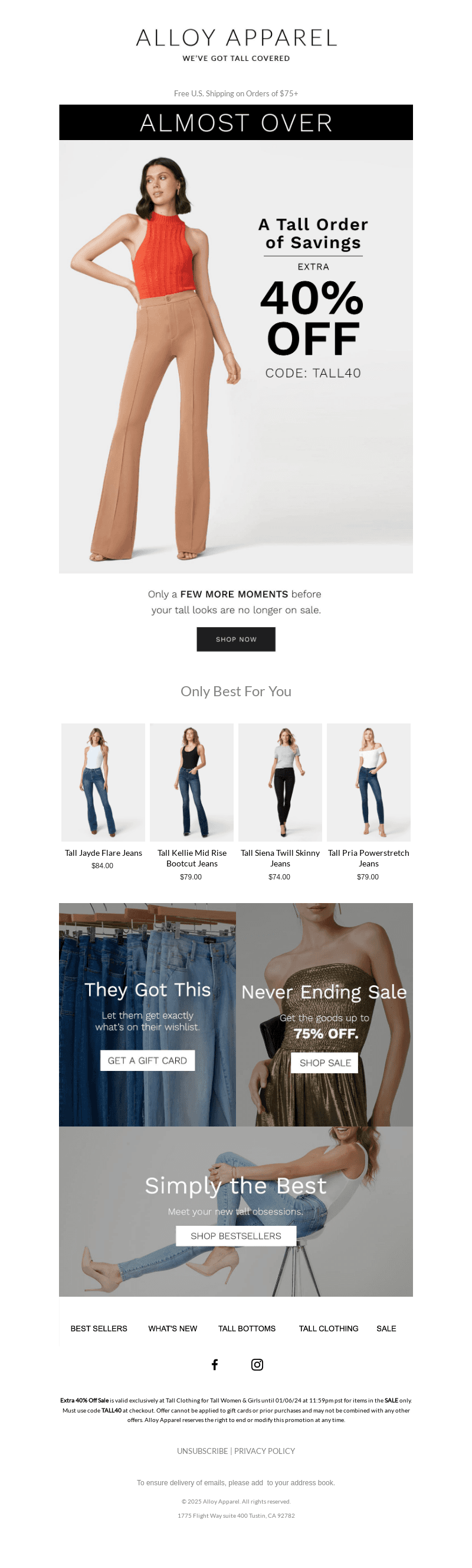 It’s NOW… or Never 👉 Extra 40% OFF Ends SOON