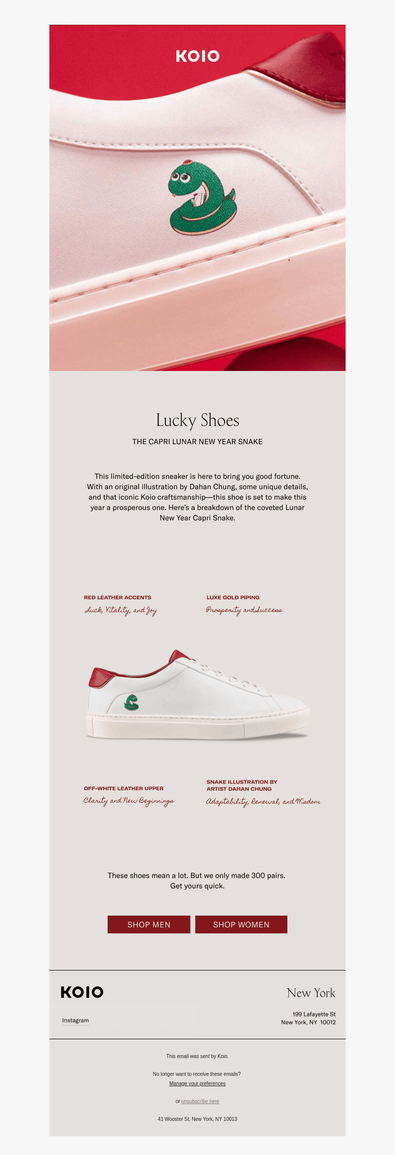 Your Good-Fortune Sneaker