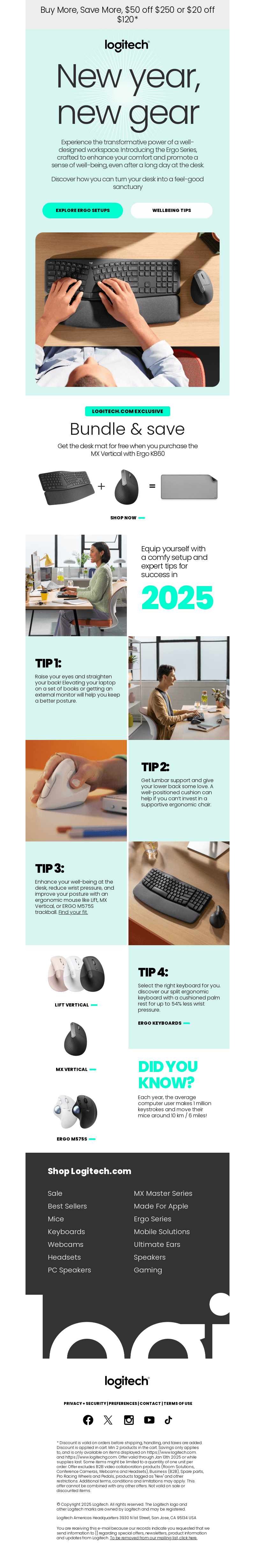 Logitech email from Tue, Jan 7, 2025