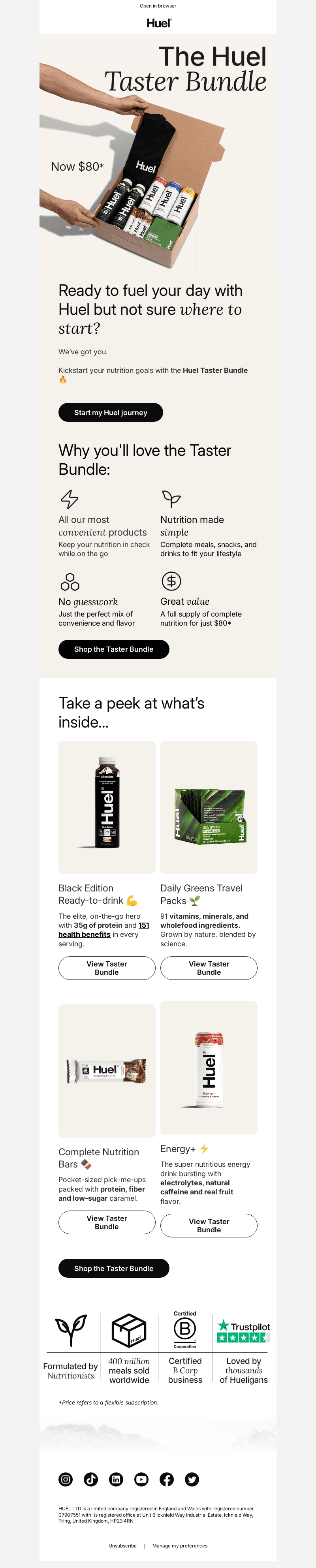 New to Huel? Start here 🚀