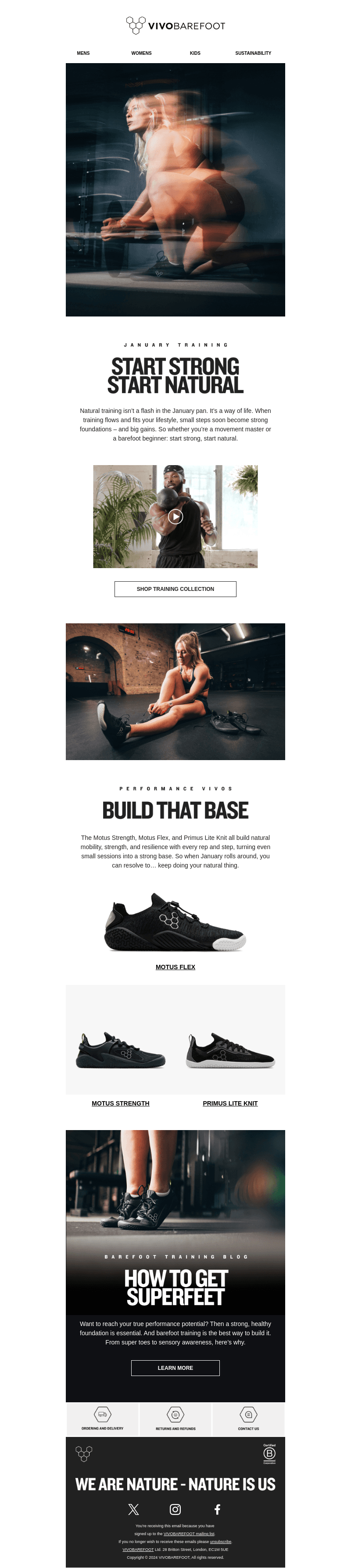 Vivobarefoot email from Tue, Jan 7, 2025