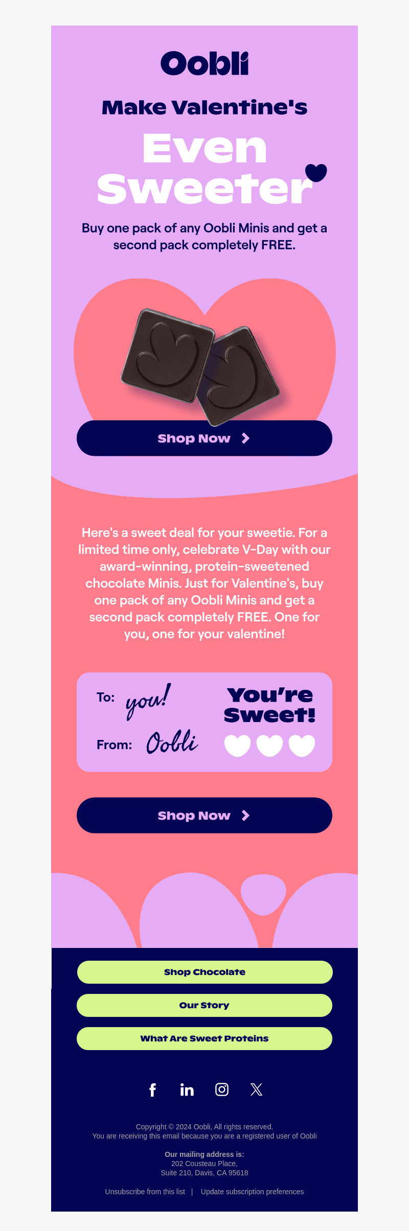 Oobli email from Tue, Jan 7, 2025